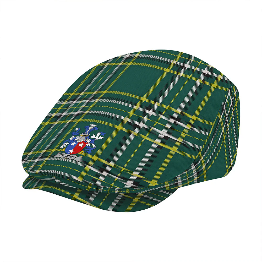 Irish Studdert Family Crest Tartan Flat Cap - Image 3