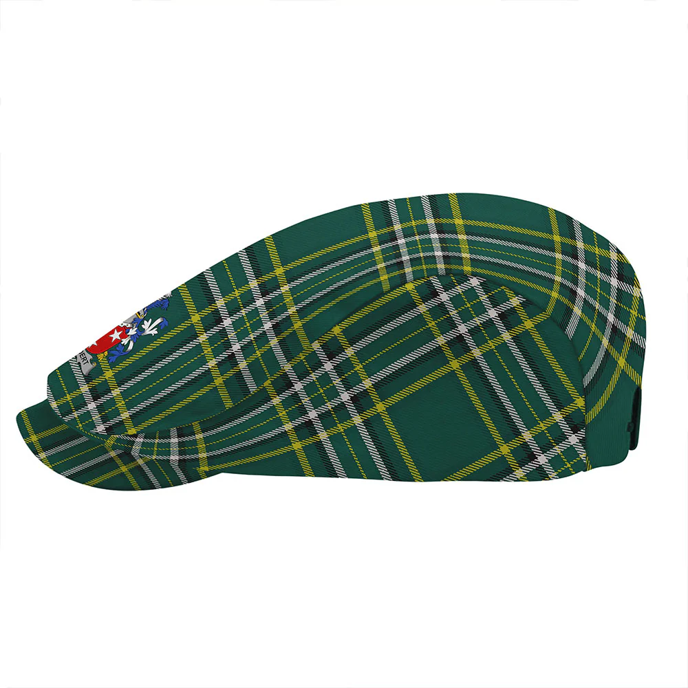 Irish Studdert Family Crest Tartan Flat Cap - Image 4