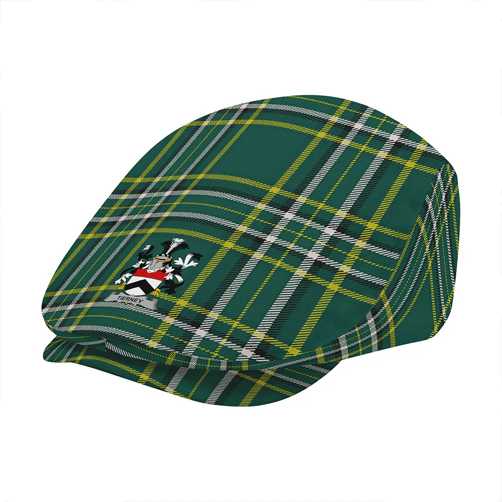 Irish Tierney Family Crest Tartan Flat Cap - Image 3