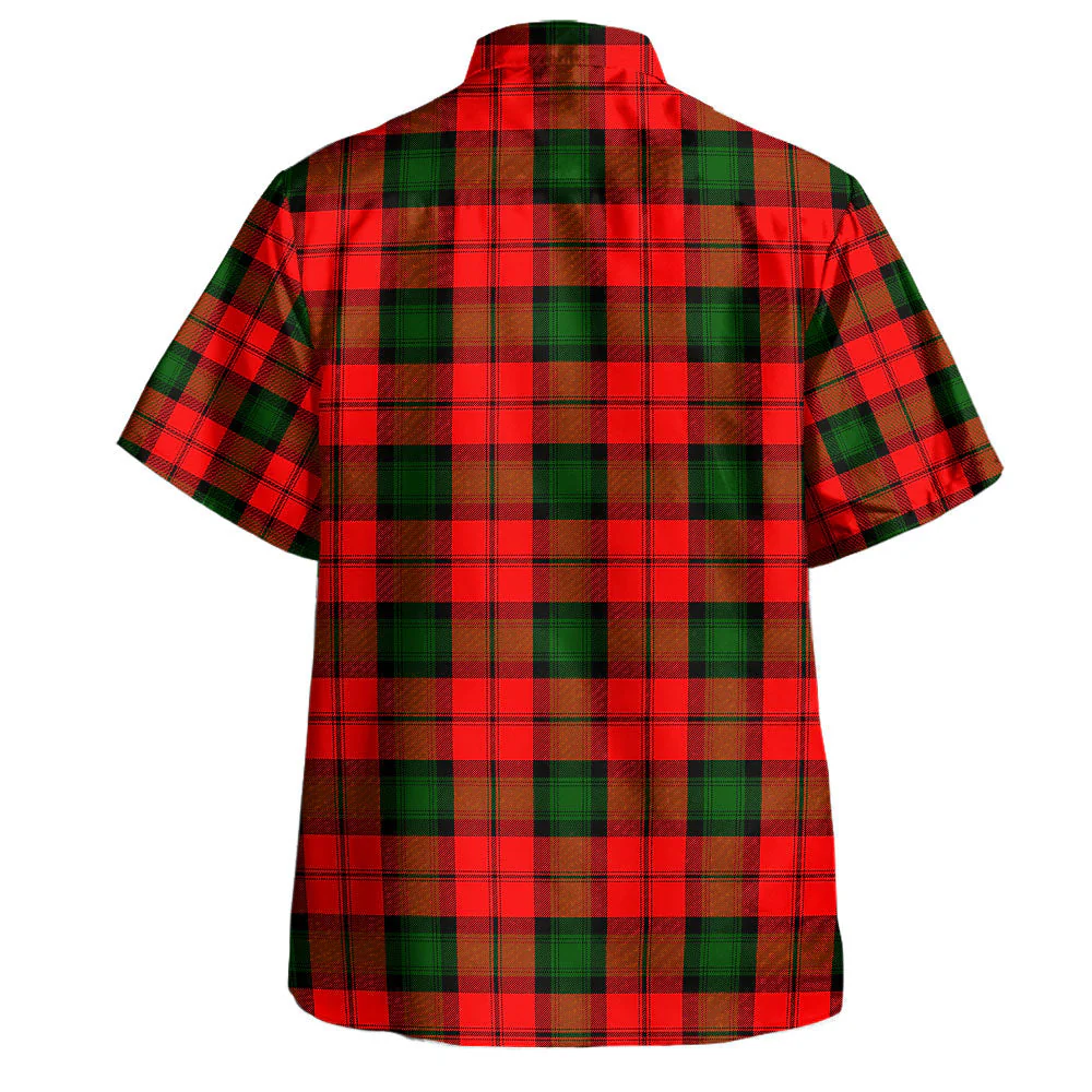 Scottish Kerr Modern Clan Badge Tartan Hawaiian Shirt - Image 3