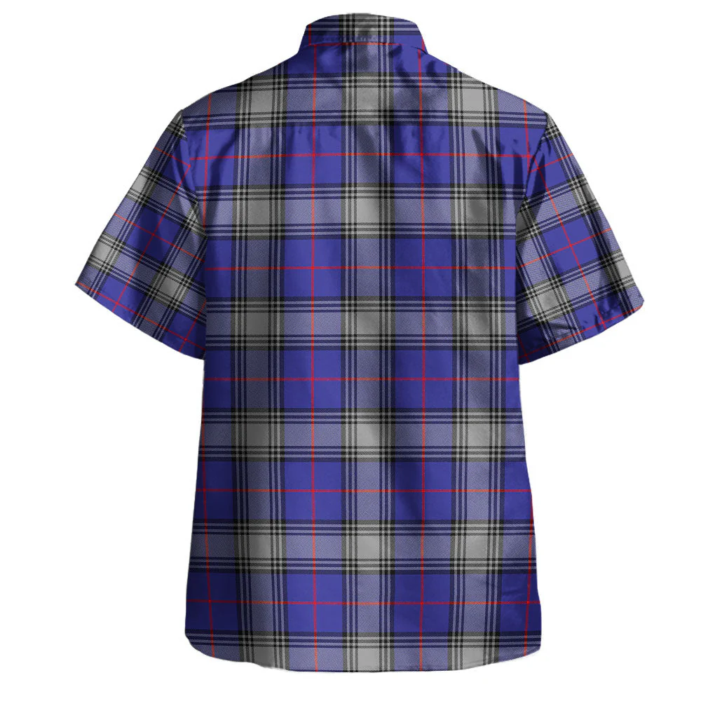 Scottish Kinnaird Clan Badge Tartan Hawaiian Shirt - Image 3