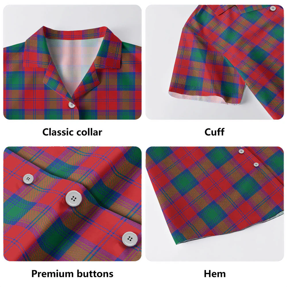 Scottish Lindsay Modern Clan Badge Tartan Hawaiian Shirt - Image 4