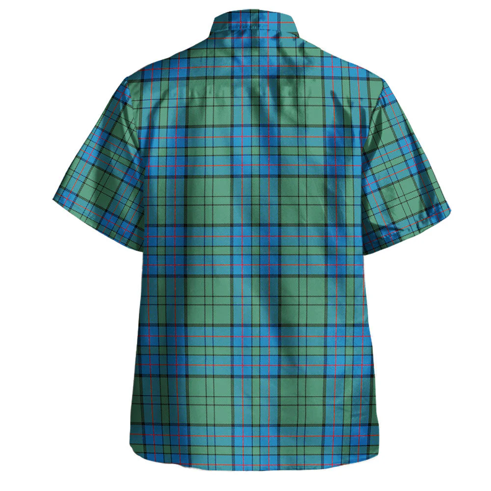 Scottish Lockhart Clan Badge Tartan Hawaiian Shirt - Image 3