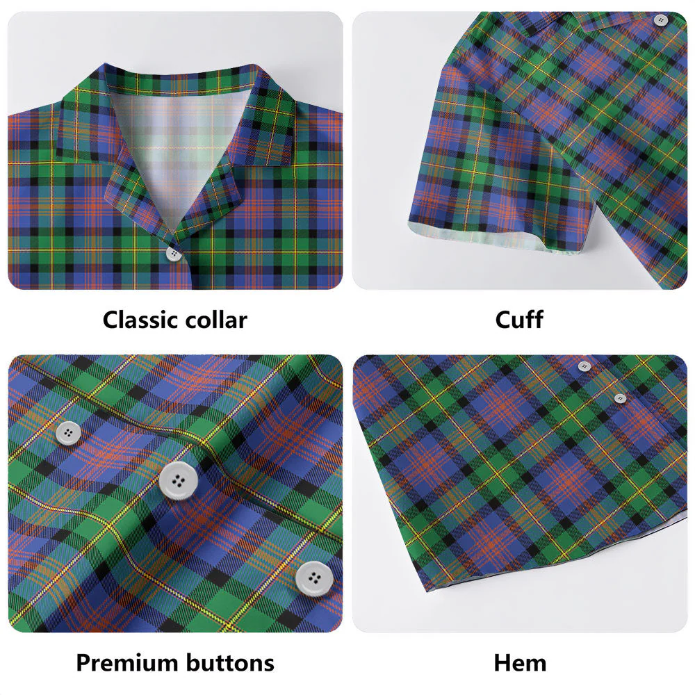 Scottish Logan Ancient Clan Badge Tartan Hawaiian Shirt - Image 4