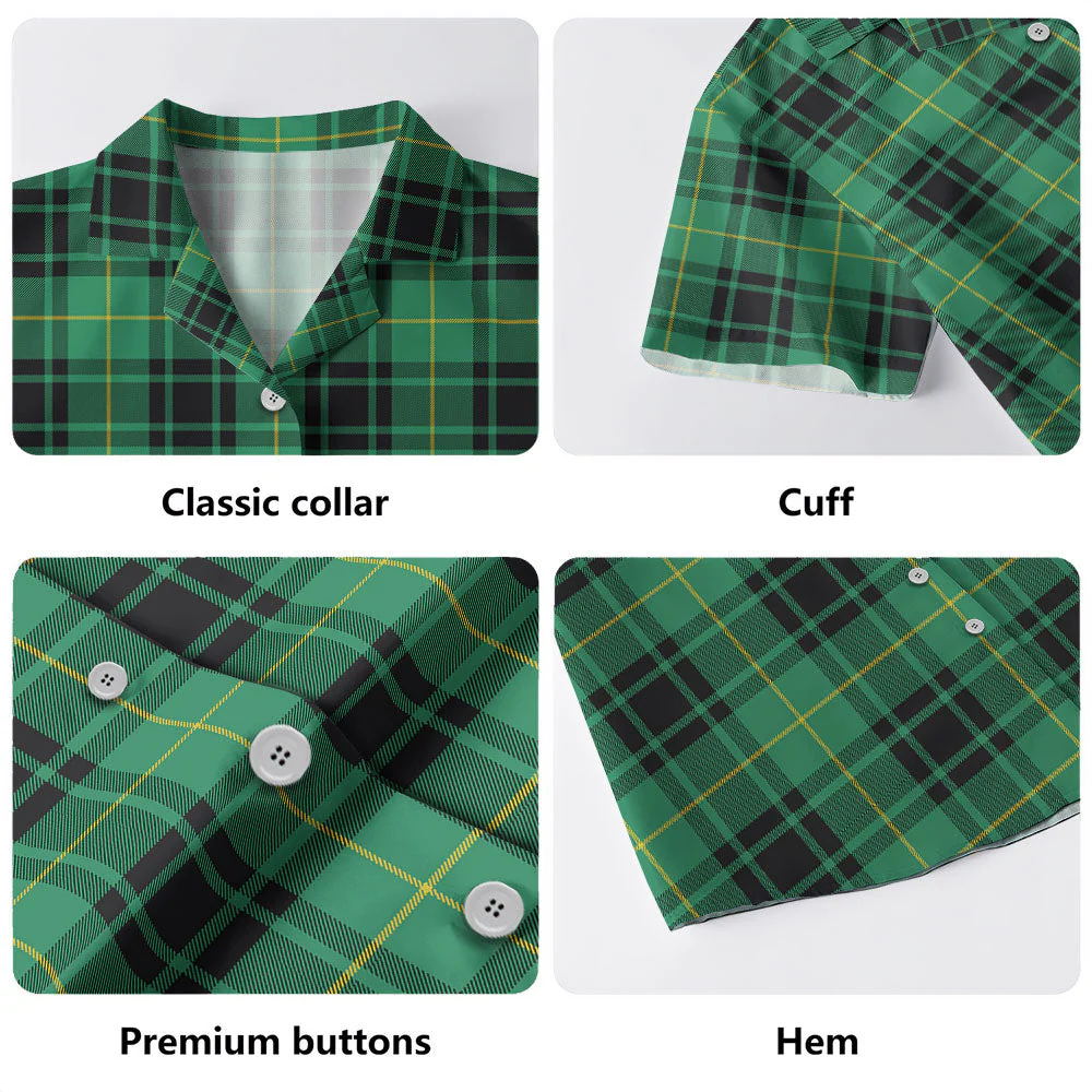 Scottish MacArthur Ancient Clan Badge Tartan Hawaiian Shirt - Image 4