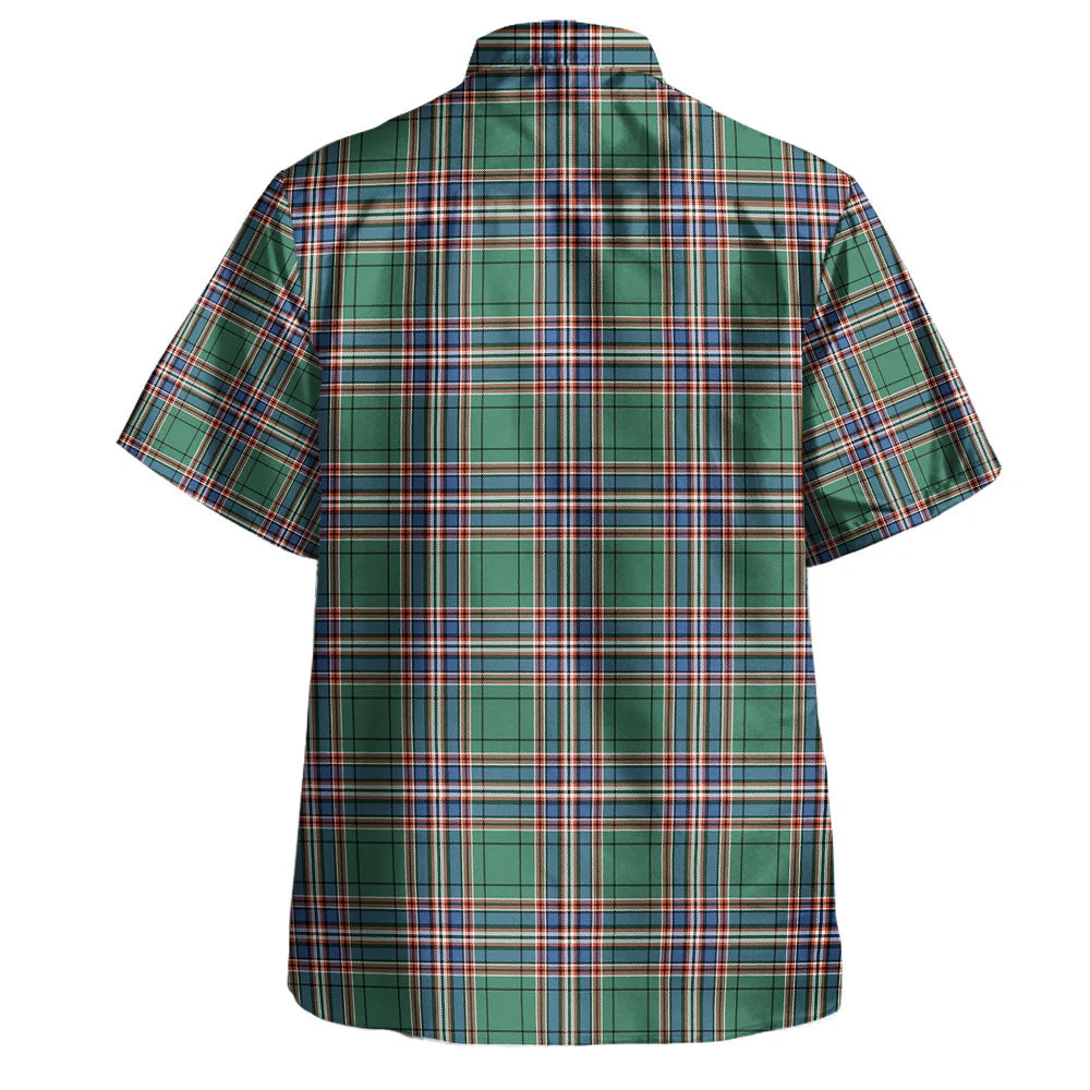 Scottish MacFarlane Hunting Ancient Clan Badge Tartan Hawaiian Shirt - Image 3