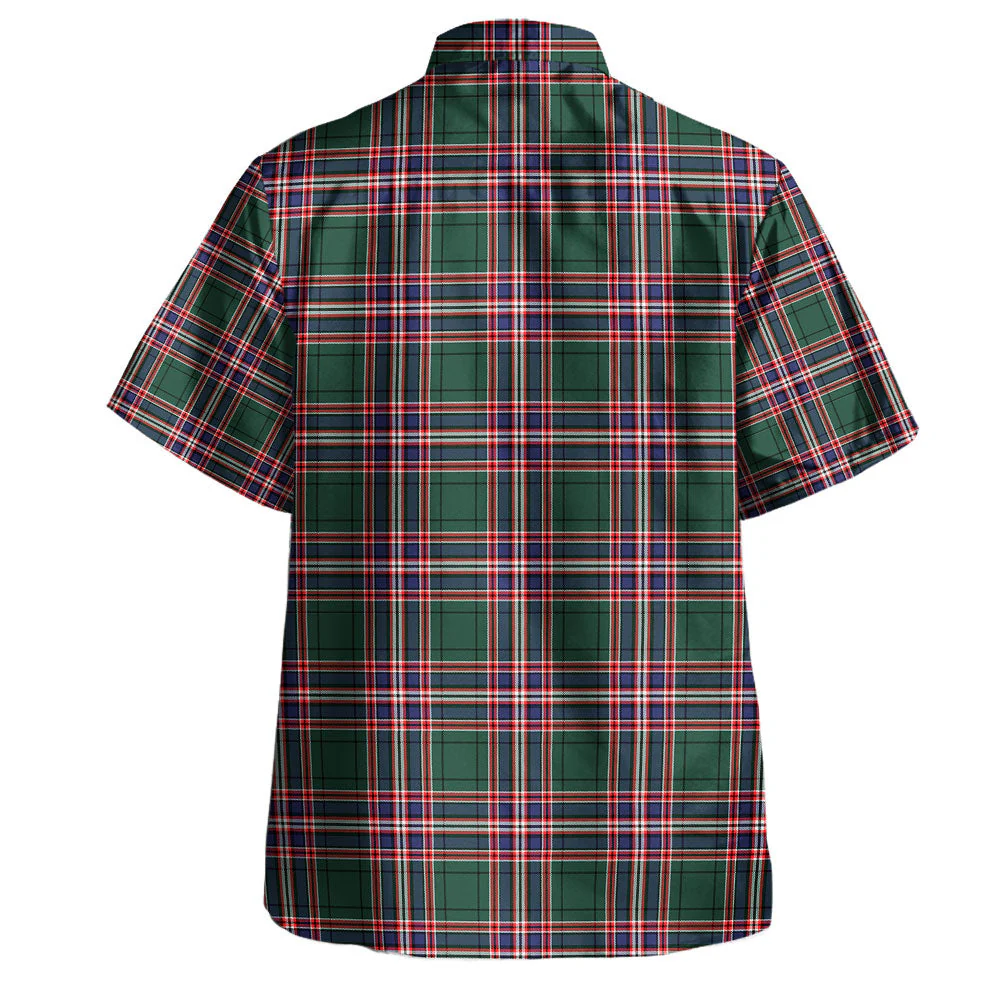 Scottish MacFarlane Hunting Modern Clan Badge Tartan Hawaiian Shirt - Image 3