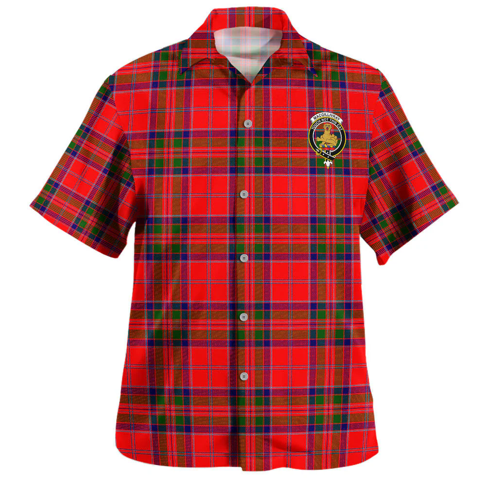 Scottish MacGillivray Modern Clan Badge Tartan Hawaiian Shirt - Image 2