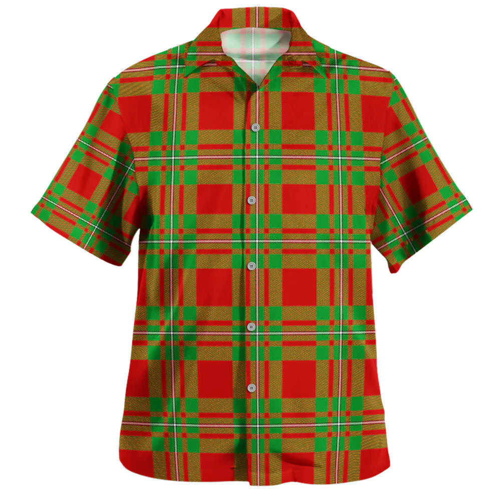 Scottish MacGregor Modern Clan Badge Tartan Hawaiian Shirt