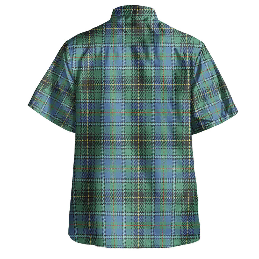 Scottish MacInnes Ancient Clan Badge Tartan Hawaiian Shirt - Image 3