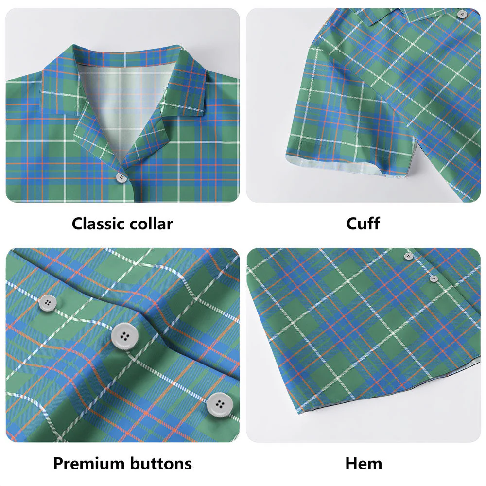 Scottish MacIntyre Hunting Ancient Clan Badge Tartan Hawaiian Shirt - Image 4
