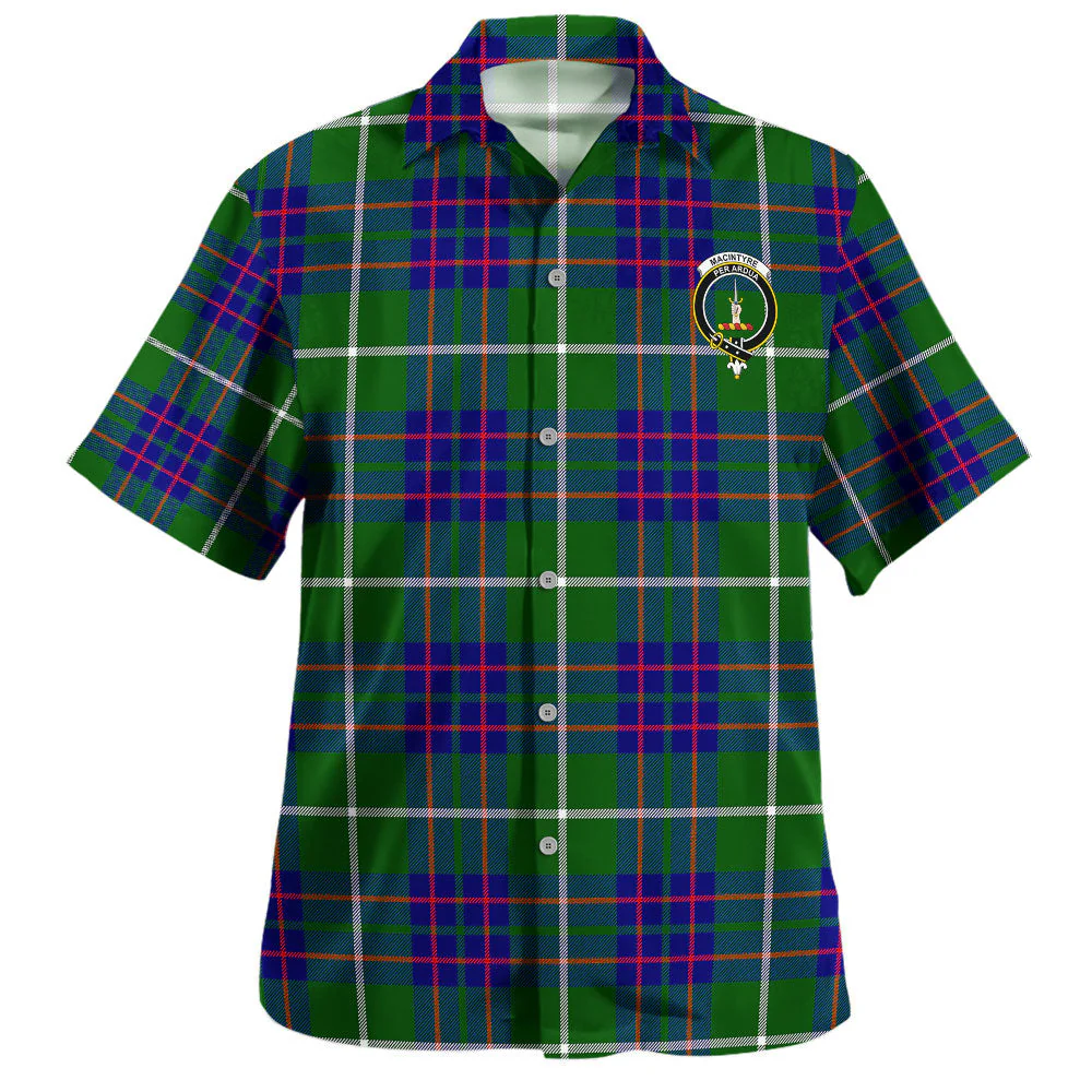 Scottish MacIntyre Hunting Modern Clan Badge Tartan Hawaiian Shirt - Image 2