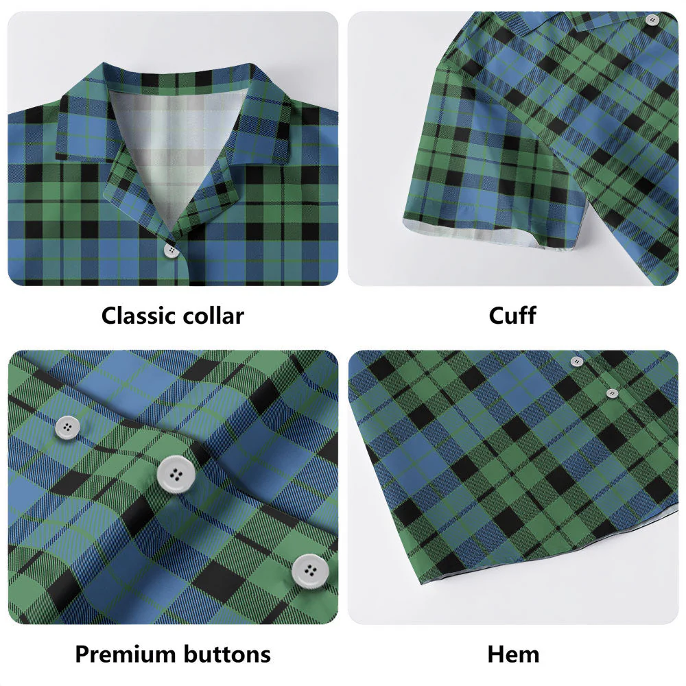 Scottish MacKay Ancient Clan Badge Tartan Hawaiian Shirt - Image 4