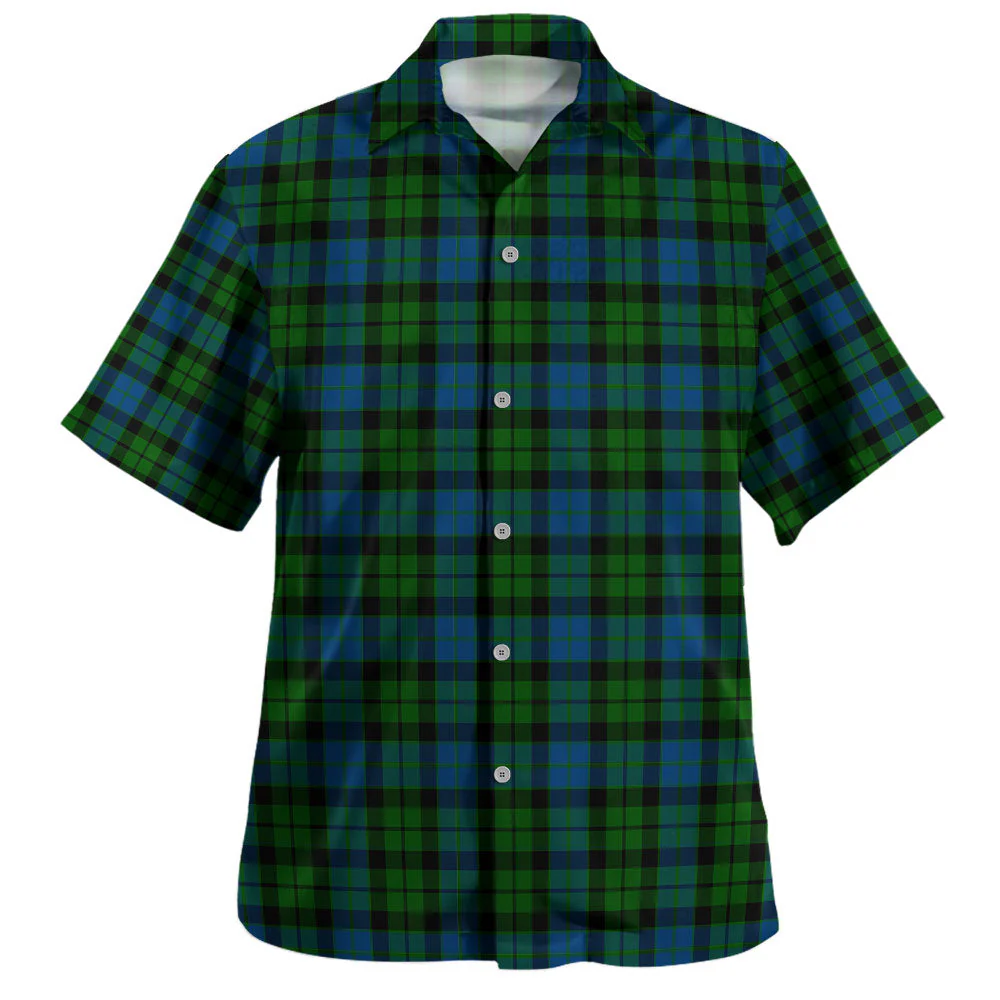 Scottish MacKay Modern Clan Badge Tartan Hawaiian Shirt