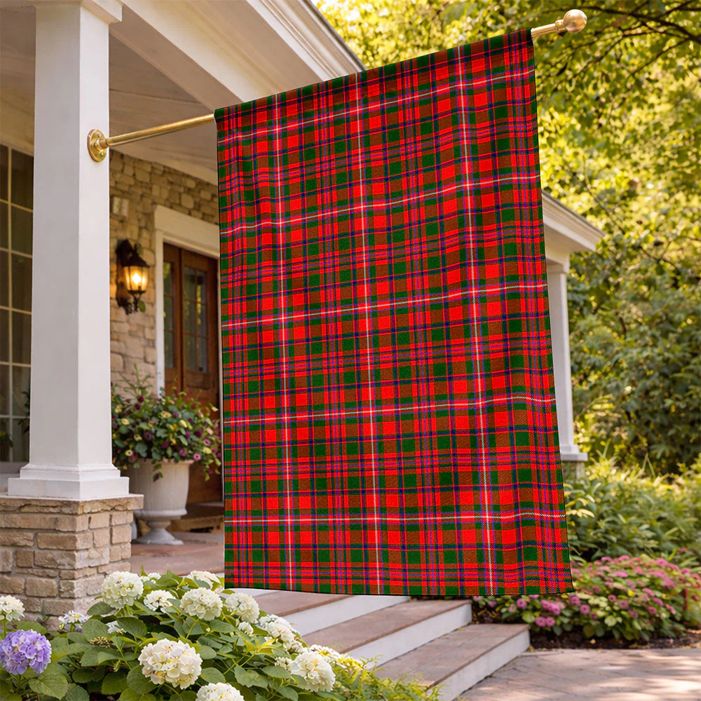 Scottish MacKinnon Modern Clan Badge Tartan Flag Parade Vertical Style - Image 2