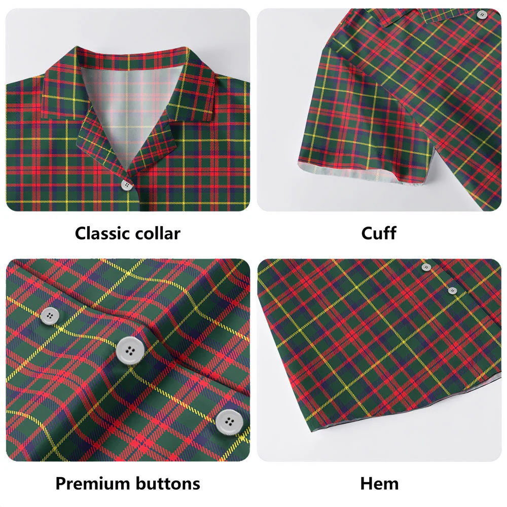 Scottish MacKintosh Hunting Modern Clan Badge Tartan Hawaiian Shirt - Image 4