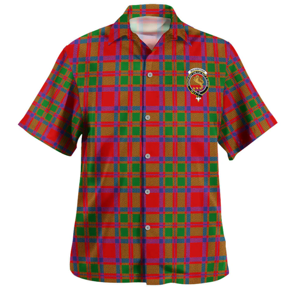 Scottish MacKintosh Modern Clan Badge Tartan Hawaiian Shirt - Image 2
