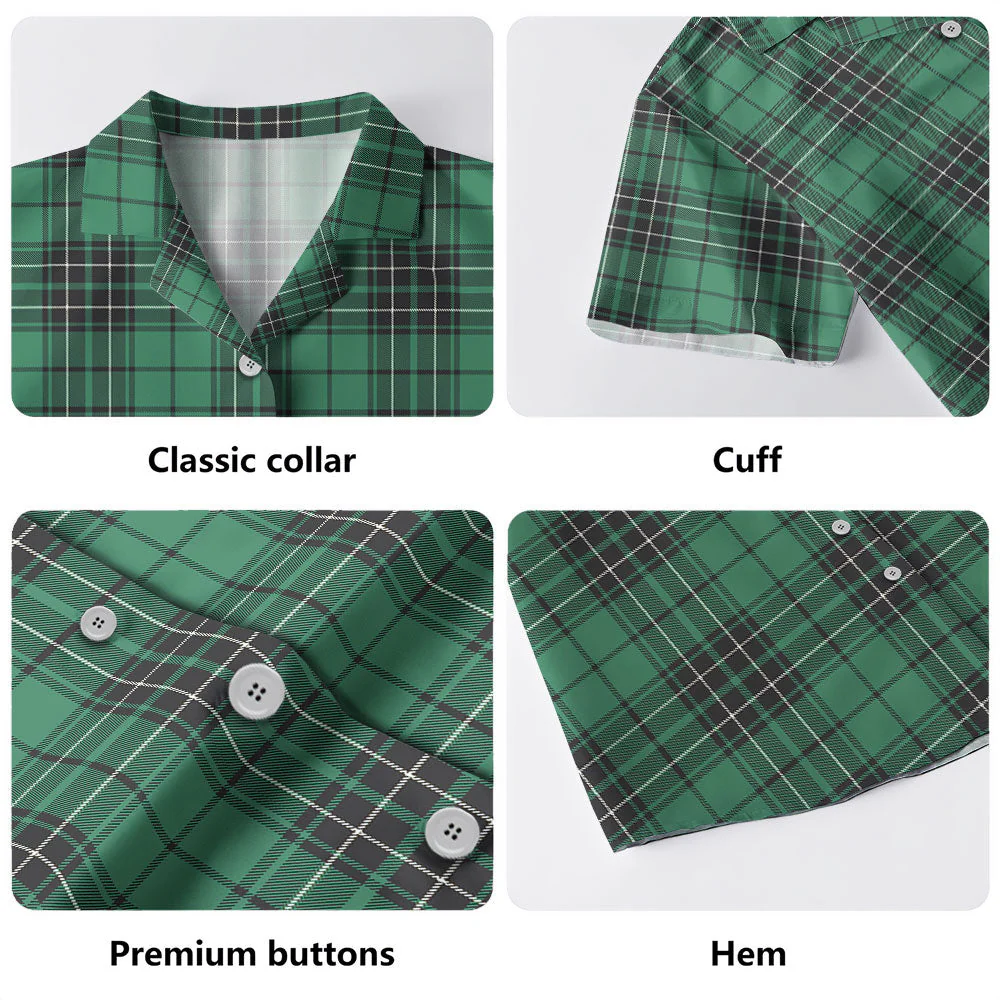 Scottish MacLean Hunting Ancient Clan Badge Tartan Hawaiian Shirt - Image 4