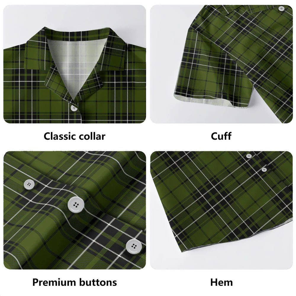 Scottish MacLean Hunting Clan Badge Tartan Hawaiian Shirt - Image 4