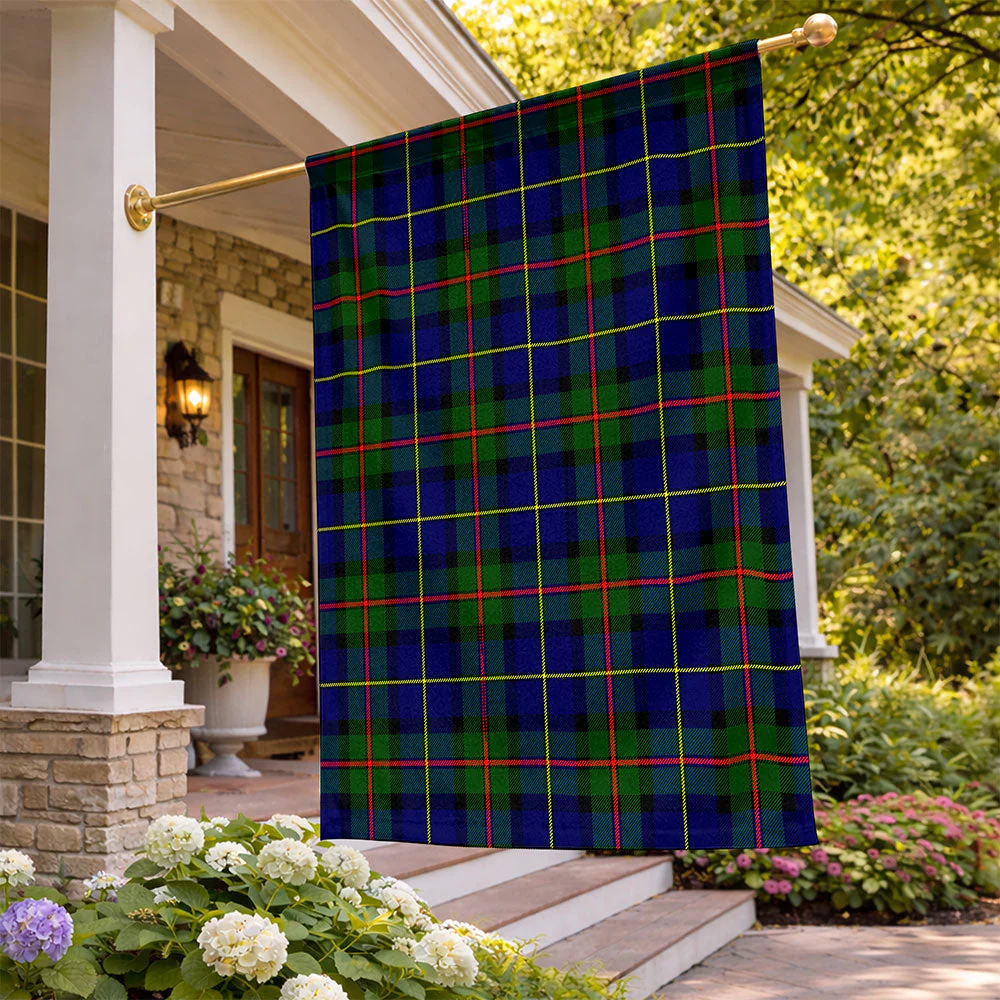 Scottish MacLeod of Harris Modern Clan Badge Tartan Flag Parade Vertical Style - Image 2