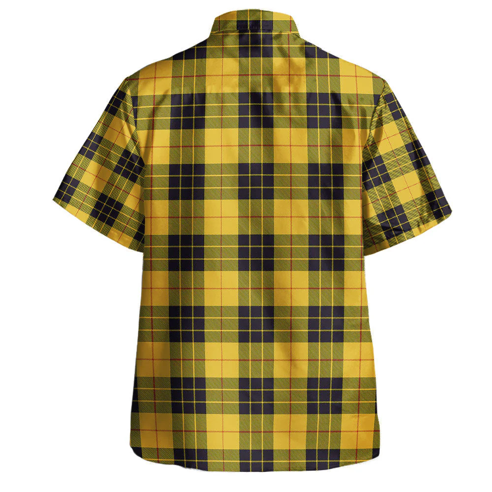 Scottish MacLeod of Lewis Ancient Clan Badge Tartan Hawaiian Shirt - Image 3
