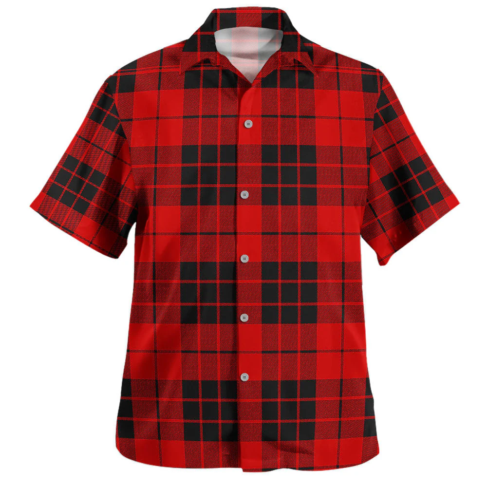 Scottish MacLeod of Raasay Clan Badge Tartan Hawaiian Shirt
