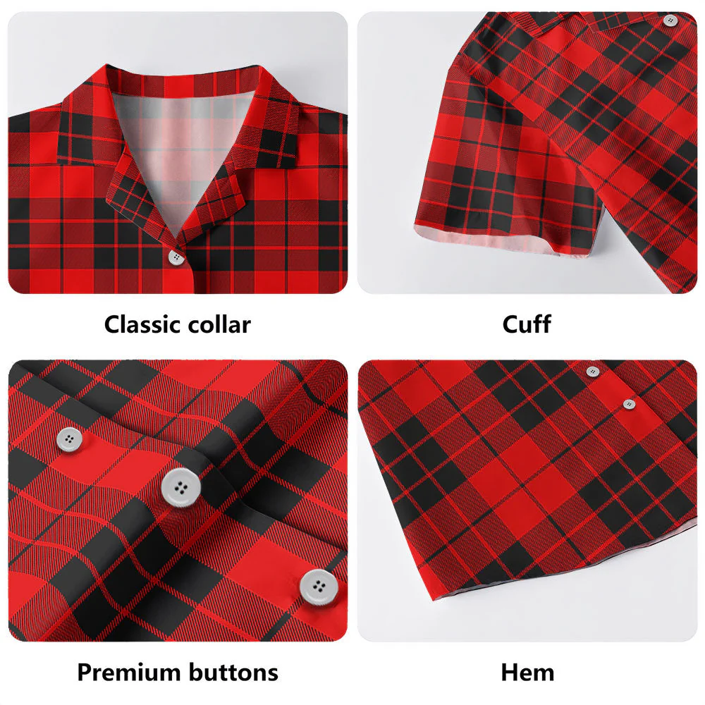 Scottish MacLeod of Raasay Clan Badge Tartan Hawaiian Shirt - Image 4