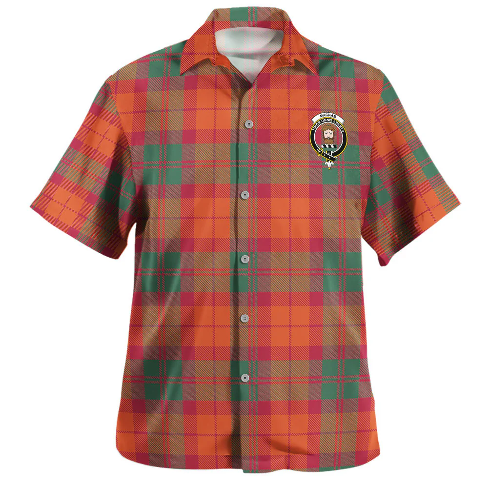 Scottish MacNab Ancient Clan Badge Tartan Hawaiian Shirt - Image 2