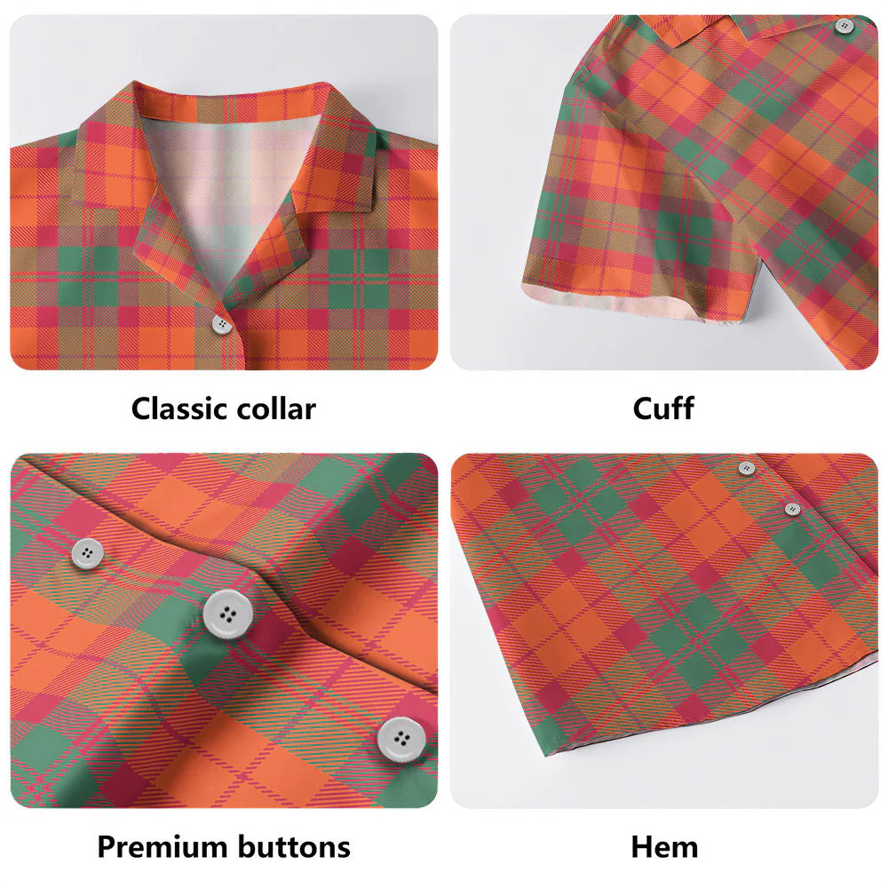 Scottish MacNab Ancient Clan Badge Tartan Hawaiian Shirt - Image 4
