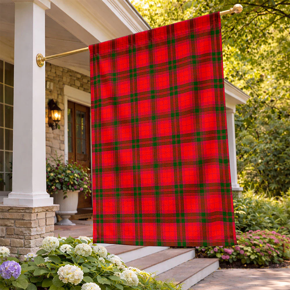 Scottish MacNab Modern Clan Badge Tartan Flag Parade Vertical Style - Image 2