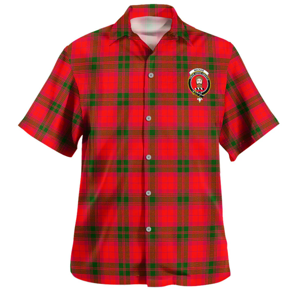 Scottish MacNab Modern Clan Badge Tartan Hawaiian Shirt - Image 2