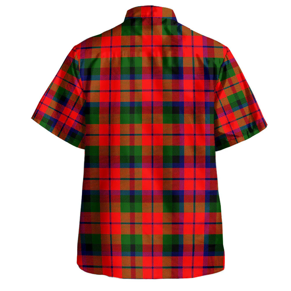 Scottish MacNaughton Modern Clan Badge Tartan Hawaiian Shirt - Image 3