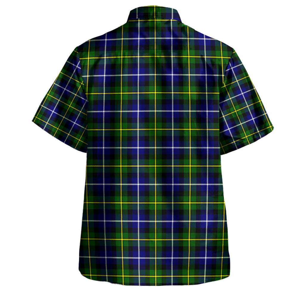 Scottish MacNeil of Barra Modern Clan Badge Tartan Hawaiian Shirt - Image 3
