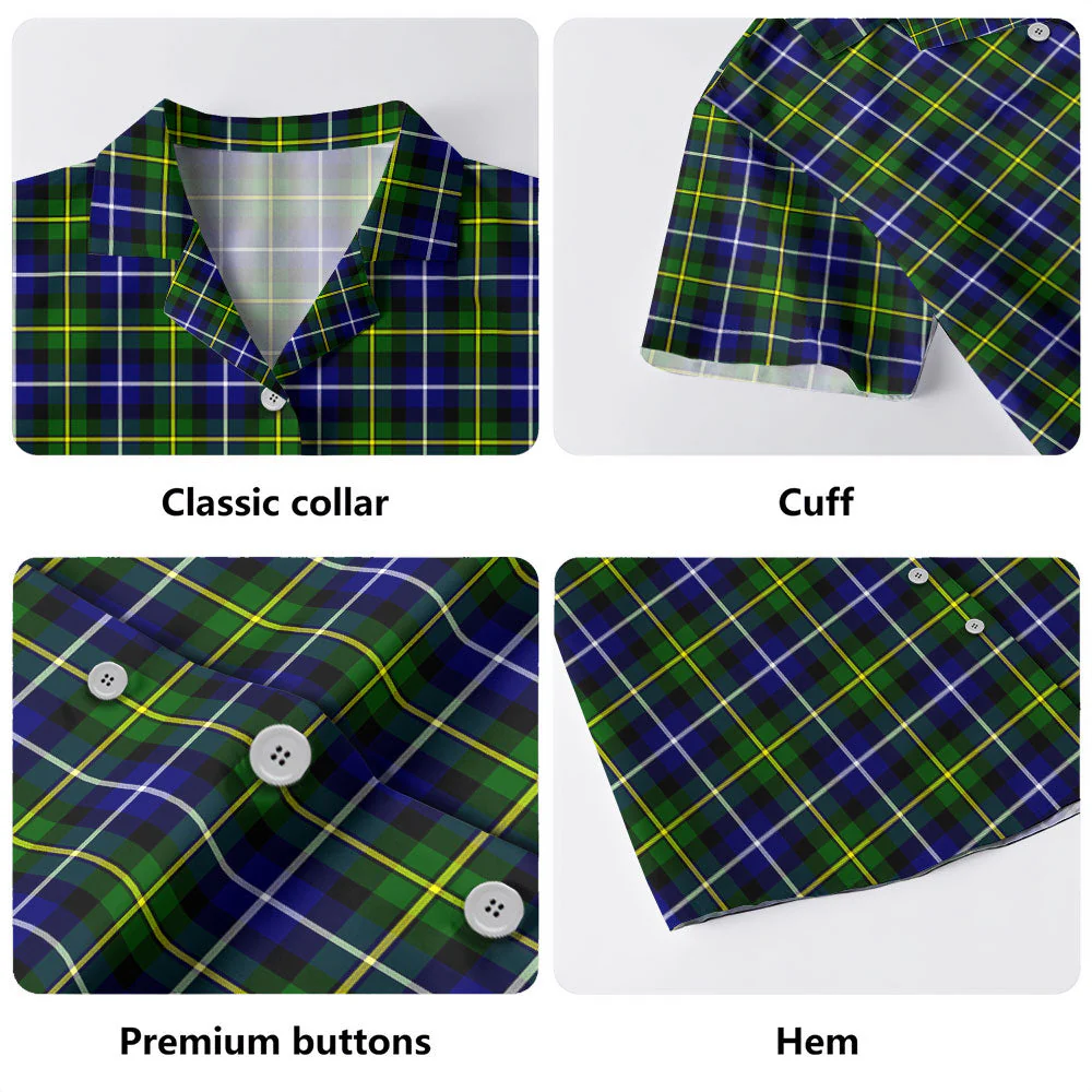 Scottish MacNeil of Barra Modern Clan Badge Tartan Hawaiian Shirt - Image 4