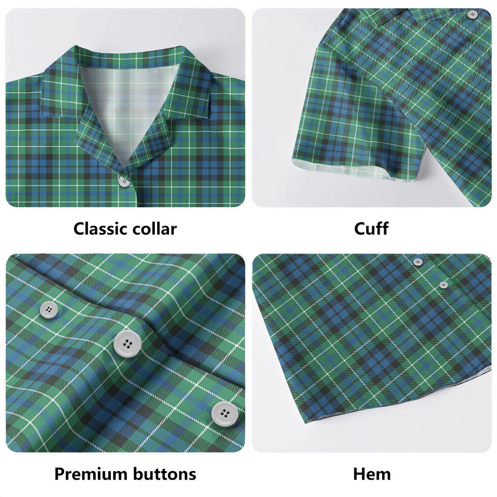 Scottish MacNeill of Colonsay Ancient Clan Badge Tartan Hawaiian Shirt - Image 4