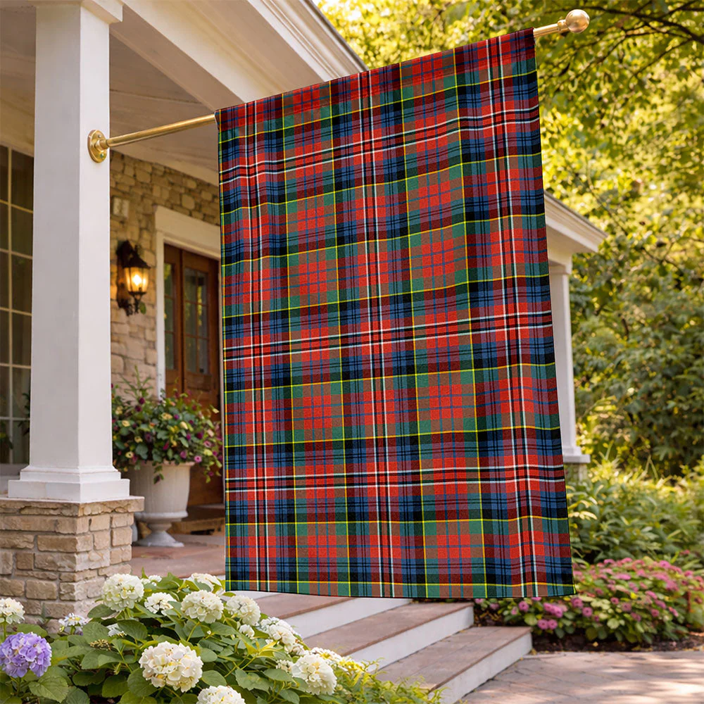 Scottish MacPherson Ancient Clan Badge Tartan Flag Parade Vertical Style - Image 2