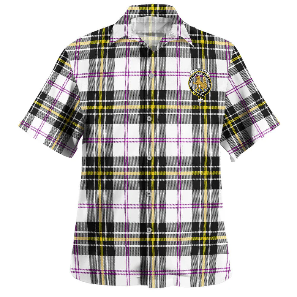 Scottish MacPherson Dress Modern Clan Badge Tartan Hawaiian Shirt - Image 2
