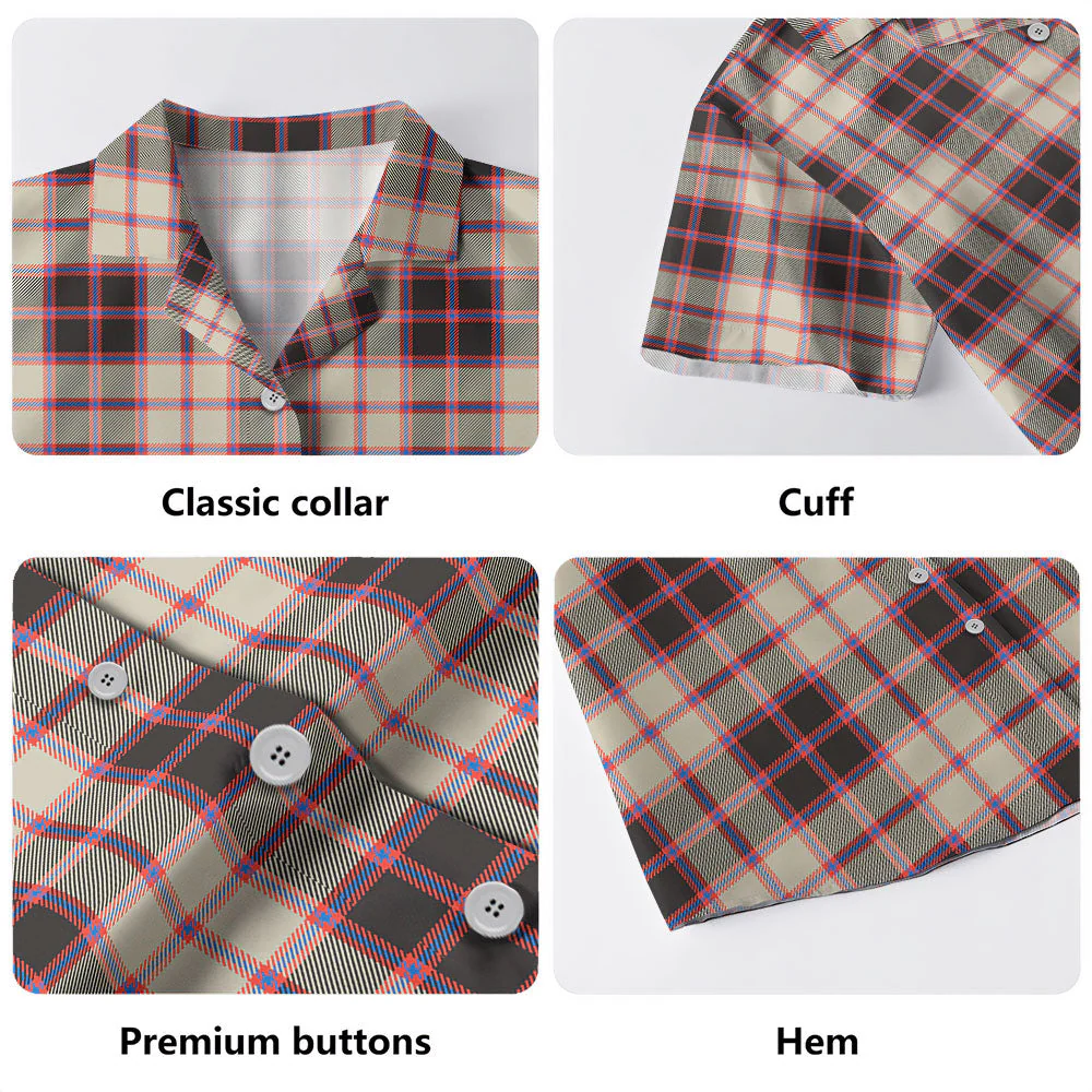Scottish MacPherson Hunting Ancient Clan Badge Tartan Hawaiian Shirt - Image 4
