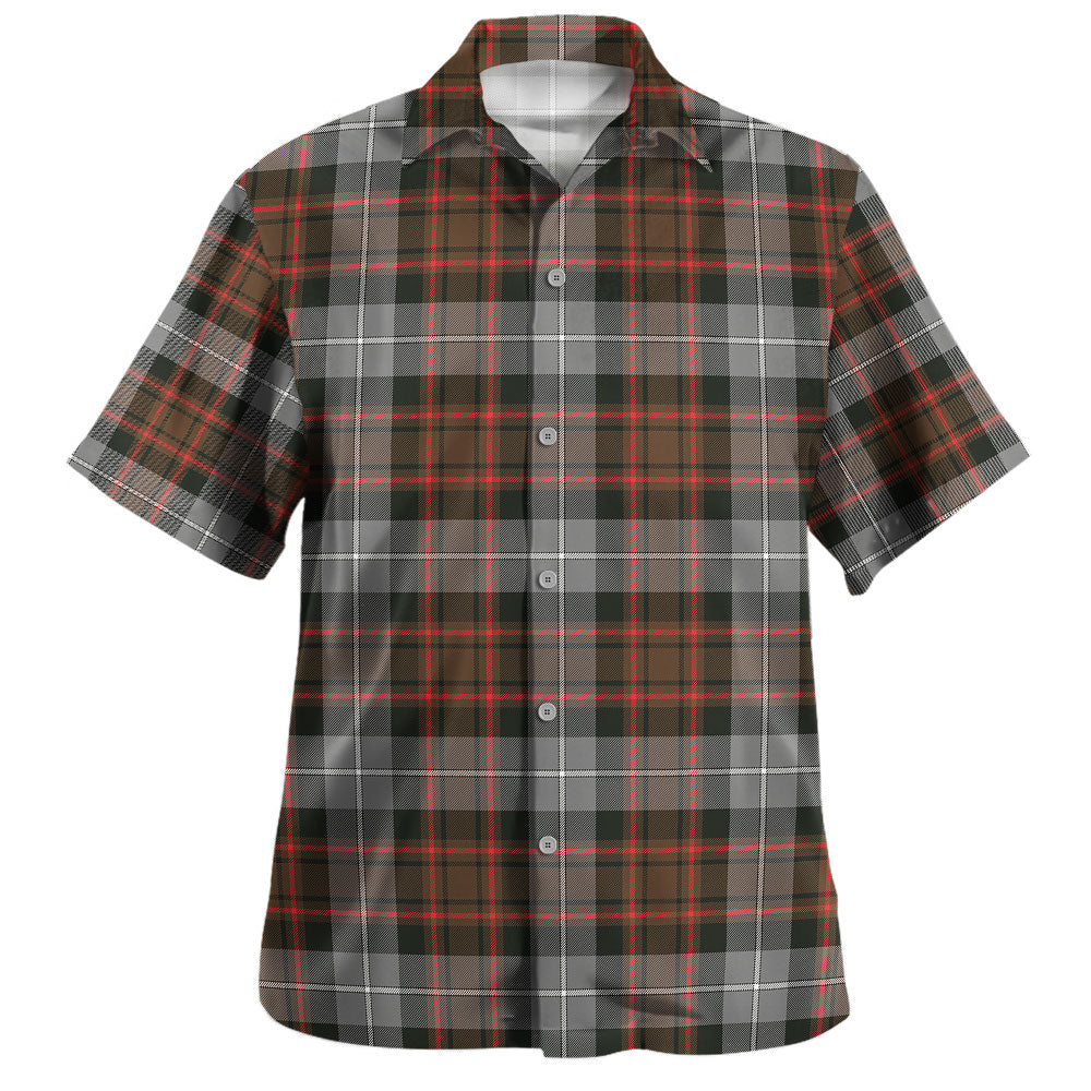 Scottish MacRae Hunting Weathered Clan Badge Tartan Hawaiian Shirt