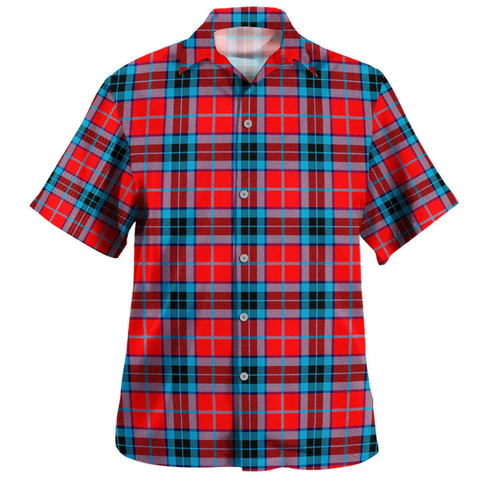 Scottish MacTavish Modern Clan Badge Tartan Hawaiian Shirt