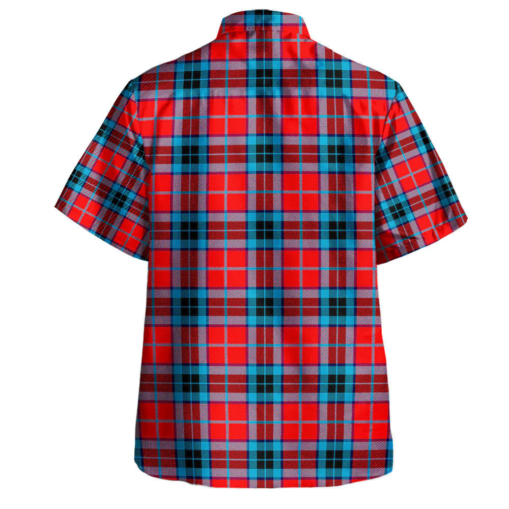 Scottish MacTavish Modern Clan Badge Tartan Hawaiian Shirt - Image 3