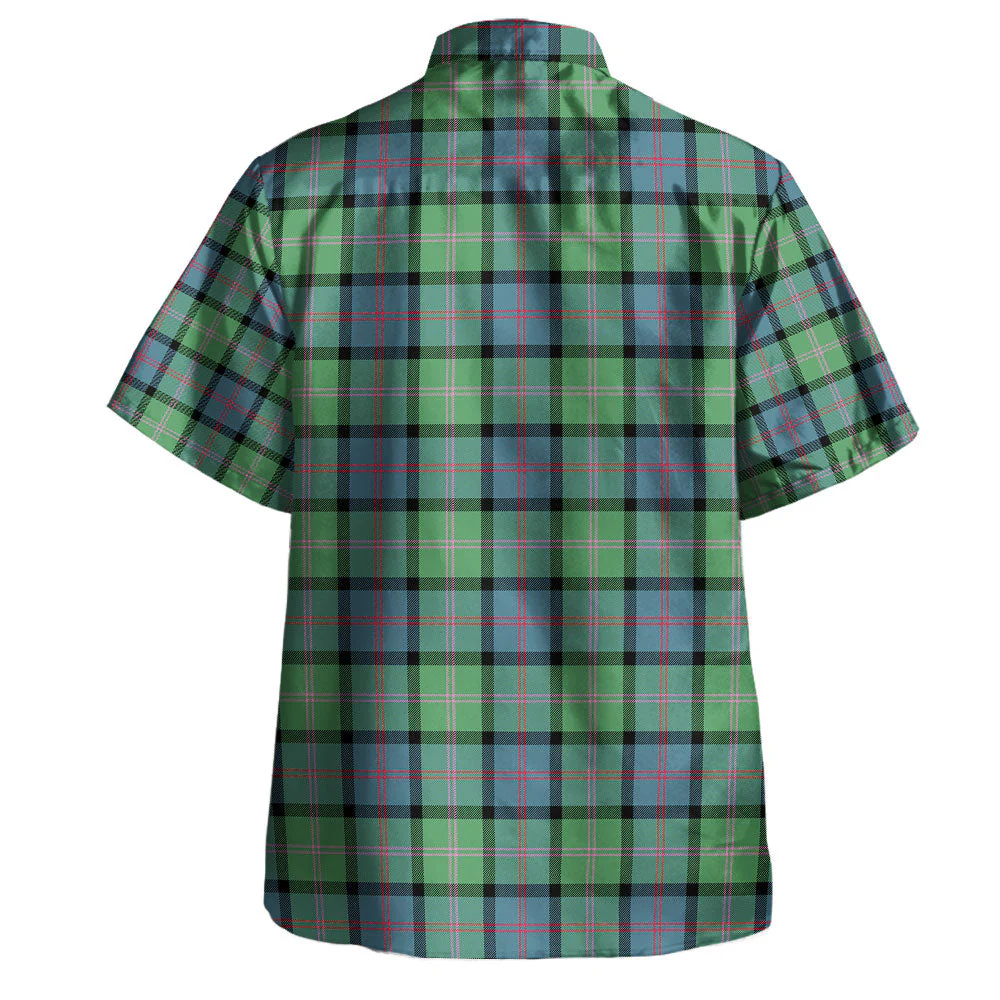 Scottish MacThomas Ancient Clan Badge Tartan Hawaiian Shirt - Image 3