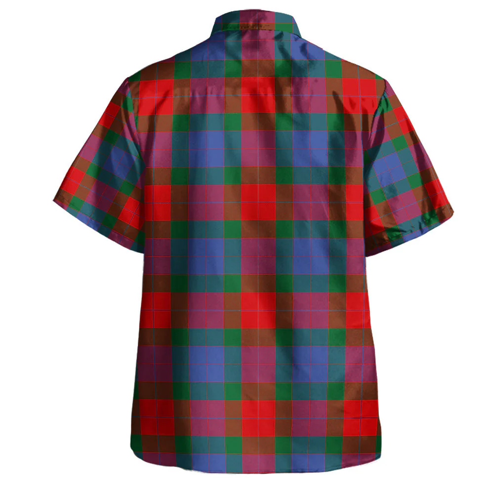 Scottish Mar Clan Badge Tartan Hawaiian Shirt - Image 3