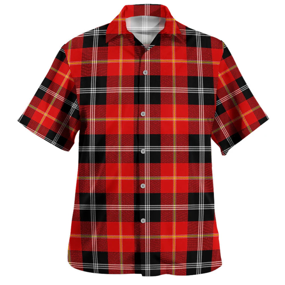 Scottish Marjoribanks Clan Badge Tartan Hawaiian Shirt