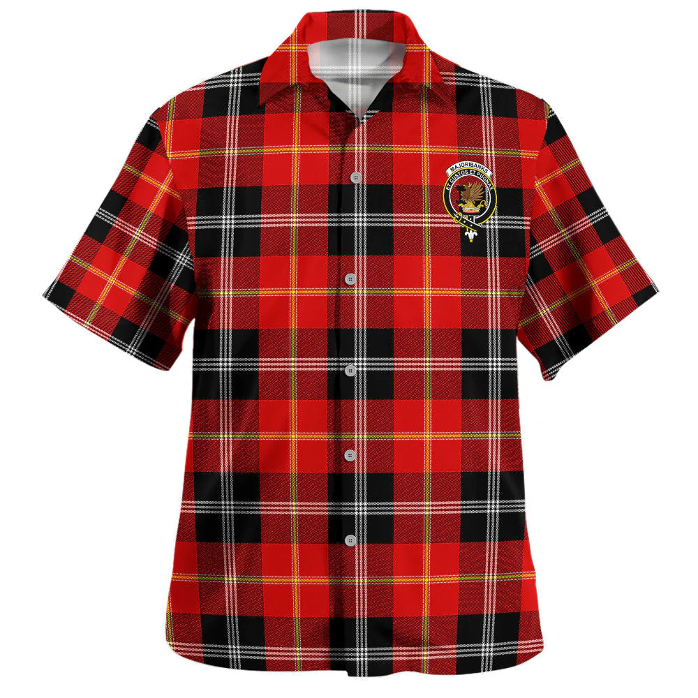 Scottish Marjoribanks Clan Badge Tartan Hawaiian Shirt - Image 2