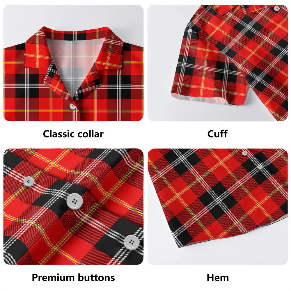 Scottish Marjoribanks Clan Badge Tartan Hawaiian Shirt - Image 4