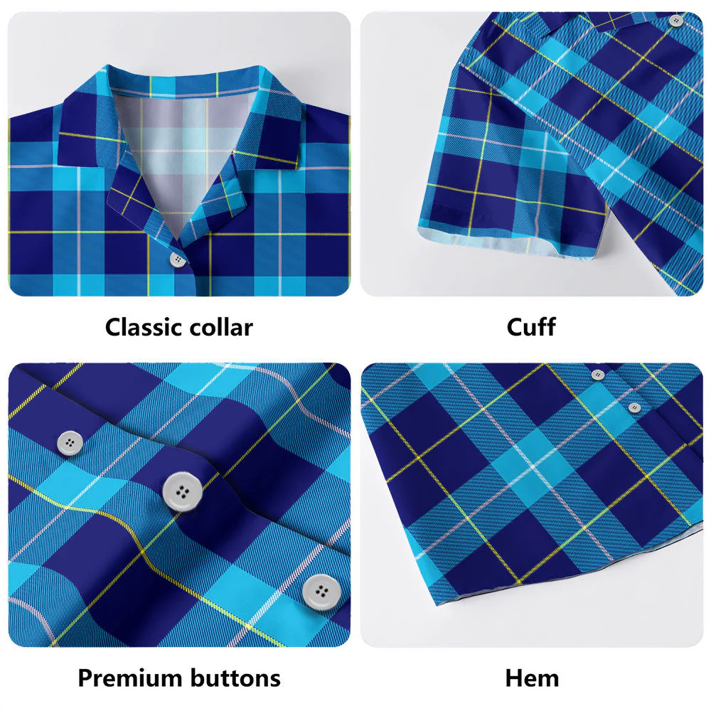 Scottish McKerrell Clan Badge Tartan Hawaiian Shirt - Image 4