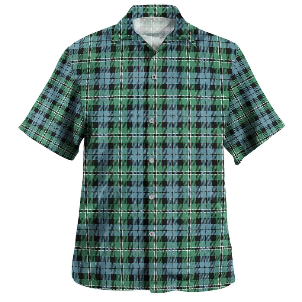 Scottish Melville Clan Badge Tartan Hawaiian Shirt