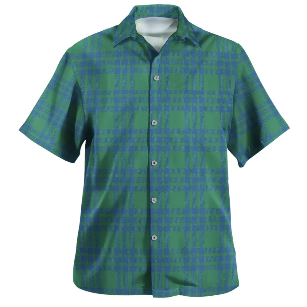 Scottish Montgomery Ancient Clan Badge Tartan Hawaiian Shirt