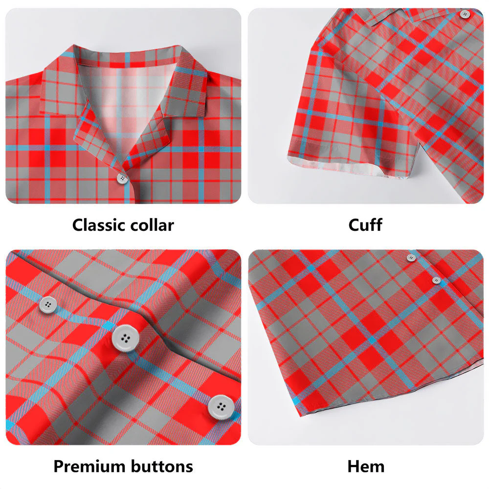 Scottish Moubray Clan Badge Tartan Hawaiian Shirt - Image 4
